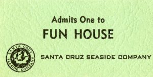 Fun House ticket, 1960s