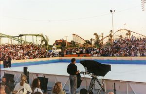Ice rink in the River lot, 1995