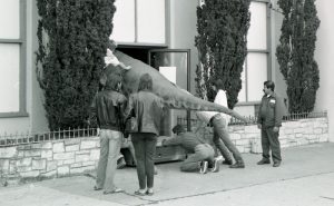 Moving the dinosaurs into the Casino Arcade, 1993