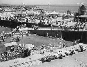 The Bright Spot (upper right) overlooking the Autorama Station, 1961