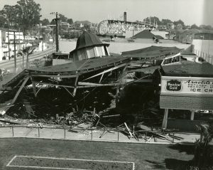 Demolition of the Carousel building, 1966