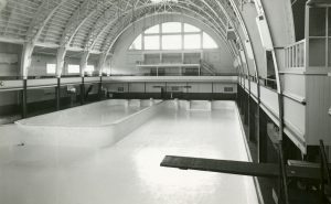 The emptied Plunge pool, 1950s