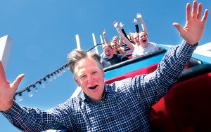 Charles Canfield on the Giant Dipper