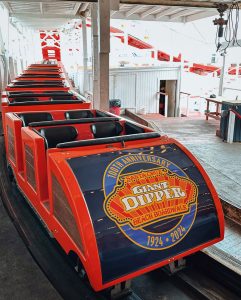 Giant Dipper train with 100th logo