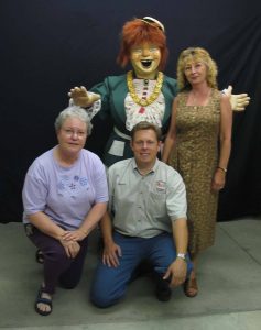 Members of the team that brought Sal back to life (left to right: Bonnie Minford, Mark Hersey, Crecia Munson), 2004