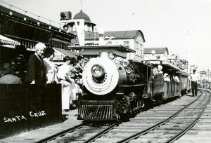 The Sun Tan Jr. miniature steam train that operated 1928 to 1937