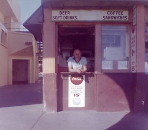 Bill Stoner at the BBQ Pit, 1962 - Photo Courtesy of Kim Stoner