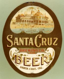 The Santa Cruz Brewing sign