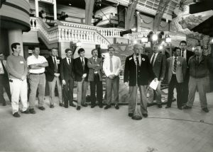 Ed speaking at the Grand Opening of Neptune's Kingdom, 1991
