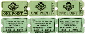 Skee Roll tickets, 1978