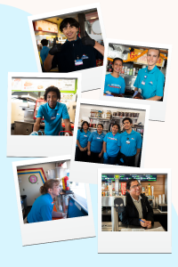 foodservice staff collage