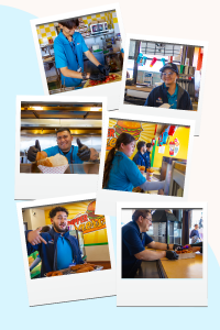 Foodservice staff collage