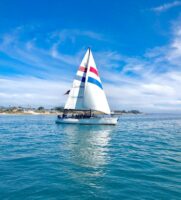 The Chardonnay II sailing in the Monterey Bay