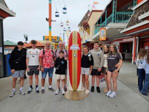 Group of Boardwalk Guests during Guest of the Day park opening ceremony